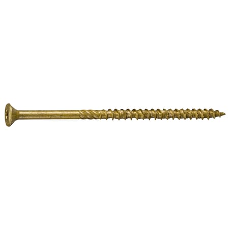 Deck Screw, #10 x 4 in, Steel, Torx Drive, 240 PK